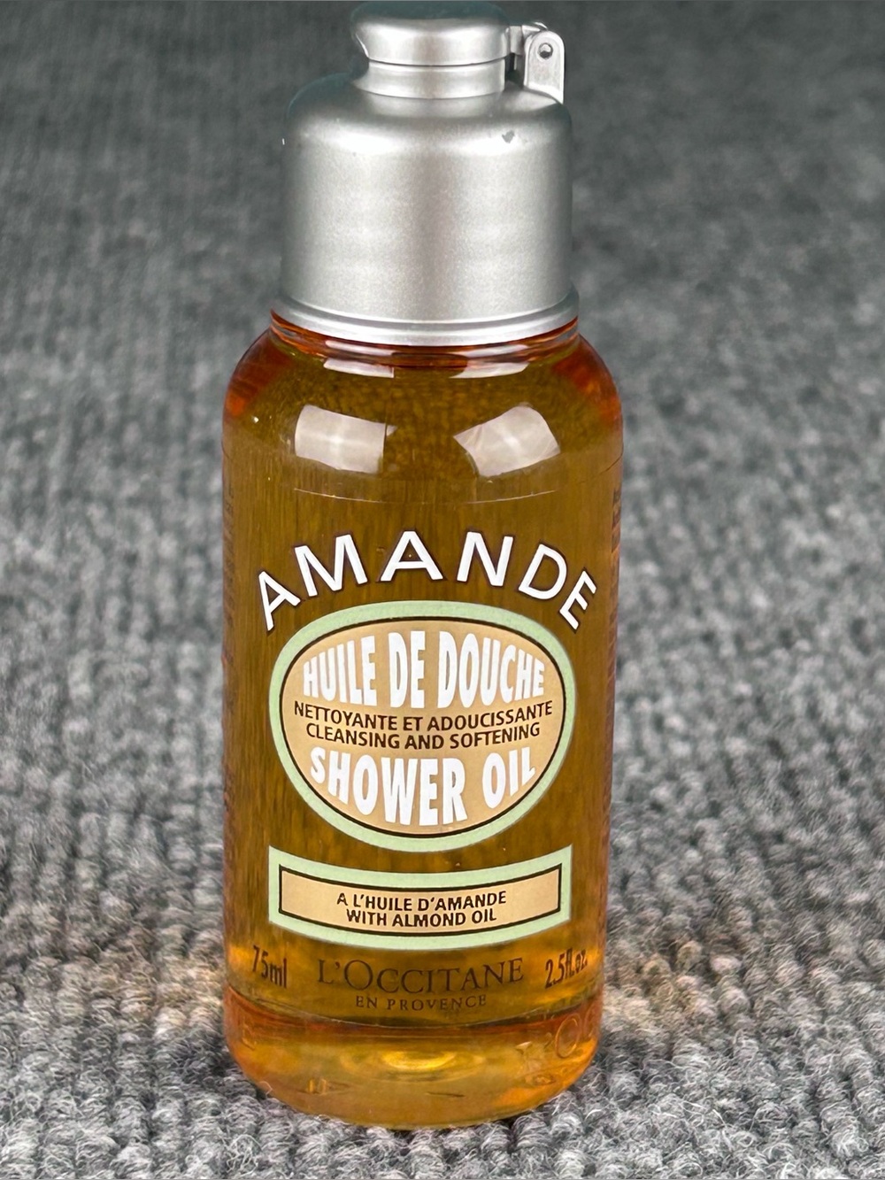L'Occitane En Provence Amande Shower Oil w/ Almond Oil, 2.5oz TRAVEL SIZE